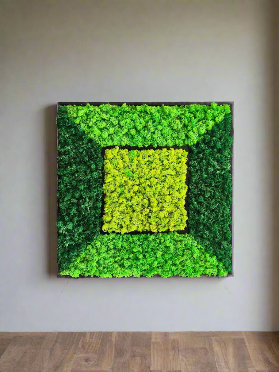 Geometric Moss Wall Art