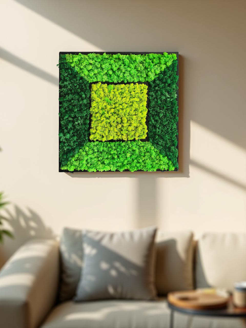 Geometric Moss Wall Art