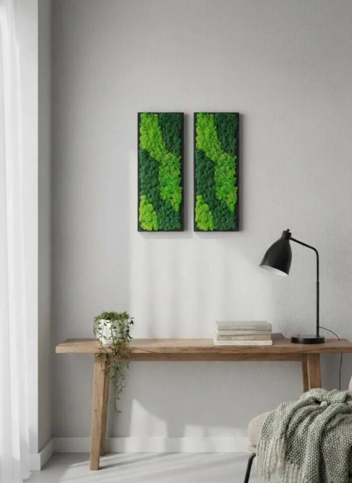 Vertical Moss Wall Art