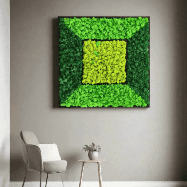 Geometric Moss Wall Art